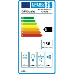 Davoline Rovigo Plus 40cm Inox Απορροφητήρας Νησίδας/Οροφής Davoline Rovigo Plus 40cm Inox Απορροφητήρας Νησίδας/Οροφής